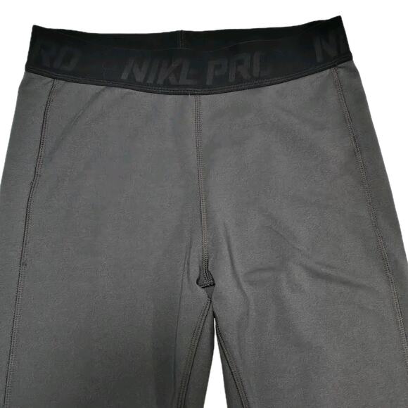 Nike Pro Dri Fit Heather Gray Training Workout Running Leggings Women's Small - Picture 3 of 8